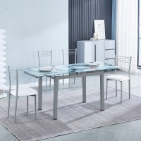 Mesa extensible Flores + 4 sillas mod.20