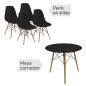 Conjunto mesa redonda y sillas Dinamarca