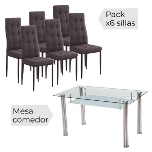 Conjunto de mesa Pranzo y sillas Zuni