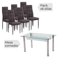 Conjunto de mesa Pranzo y sillas Zuni