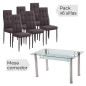 Conjunto de mesa Pranzo y sillas Zuni
