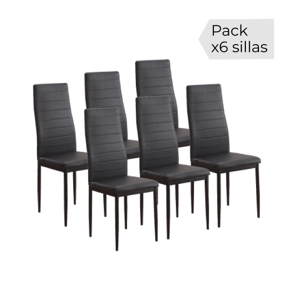 Silla blanca negra Emi