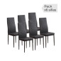 Silla blanca negra Emi