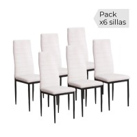 Silla blanca negra Emi