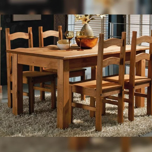 Mesa comedor fija madera maciza Mesa comedor fija madera maciza