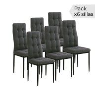 Juego 6 sillas zuni
