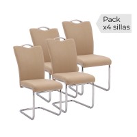Juego de 4 sillas tapizadas Austria