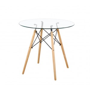 Mesa redonda cristal 80 Vintage
