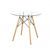 Mesa redonda cristal 80 Vintage