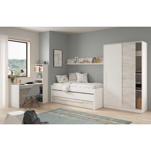 Cama doble + estante Elliot