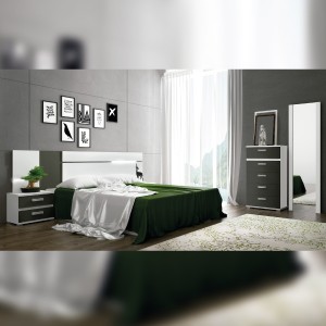 Dormitorio Cabra cabecero Leds