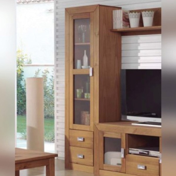 Vitrina salón madera Bahia Vitrina salón madera Bahia