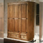 Armario de 3 puertas y 2 cajones de madera maciza Armario de 3 puertas y 2 cajones de madera maciza