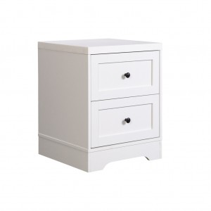 MESITA OTTAVIA 2 CAJONES BLANCA