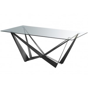 Mesa W acero negro