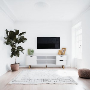 MESA TV FIANO BLANCA