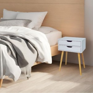 MESITA FIANO 2 CAJONES BLANCA