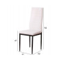 Silla blanca negra Emi