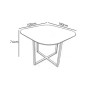 conjunto de mesa + 4 sillas modelo teca