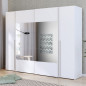 Armario Magnum 270cm blanco con lunas