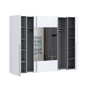 Armario Magnum 270cm blanco con lunas