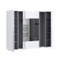 Armario Magnum 270cm blanco con lunas