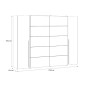 Armario Magnum 270cm blanco con lunas