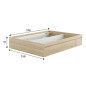 BED CAMA 150 CON 4 CAJONES (PARA SOMIER DE 190X150) ROBLE CANADIAN