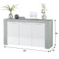 Buffet Urban 3p cemento
