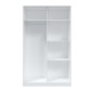 Armario 2P Noon plus cemento - blanco
