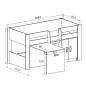 Cama block con mesa estudio Donald Cama block con mesa estudio Donald