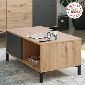 Mesa de centro modelo Urban Plus de color roble-gris