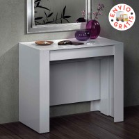 Consola modelo funzionale, se extiende de 51cm a 237cm, color blanco