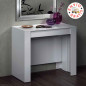 Consola modelo funzionale, se extiende de 51cm a 237cm, color blanco