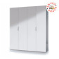 Armario 4p blanco brillo