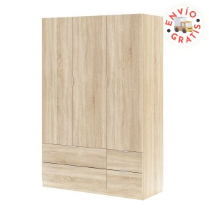 Armario 3p+4c roble
