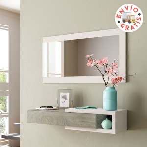 Recibidor noon roble - blanco