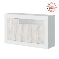 Buffet de tres puertas y un hueco modelo Velho de dos tonos blancos