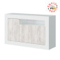 Buffet de tres puertas y un hueco modelo Velho de dos tonos blancos