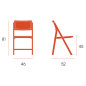 Silla plegable bruna