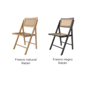 Silla plegable bruna