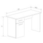 Mesa estudio 1 cajón + puerta aura