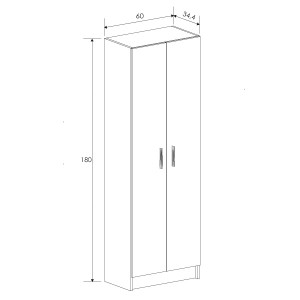 Mueble multiusos 2 puertas aura