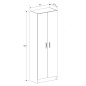 Mueble multiusos 2 puertas aura