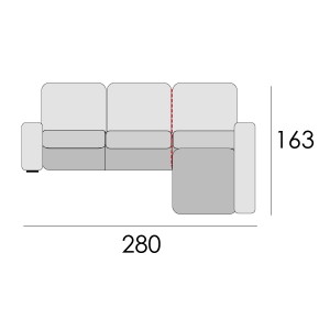 Chaiselongue 280cm. Manhattan EXPRESS