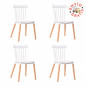 PACK 4 SILLAS ALNA BLANCA