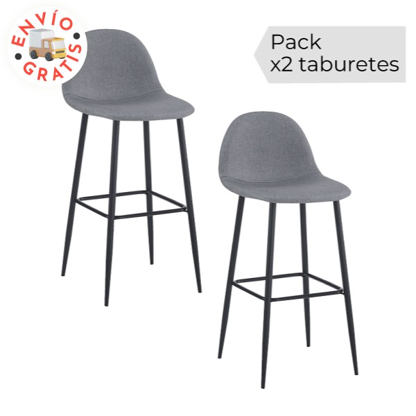 Pack de 2 taburetes James