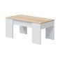 Mesa de centro elevable modelo Flow. De varios colores disponibles.