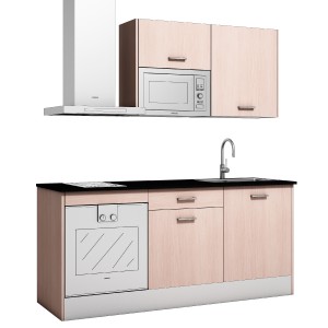 Cocina Modular 180 cm Blanco Titanio