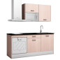 Cocina Modular 180 cm Blanco Titanio